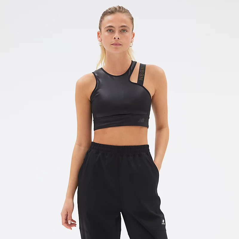 Q Speed Shape Shield Crop Bra – Zwart