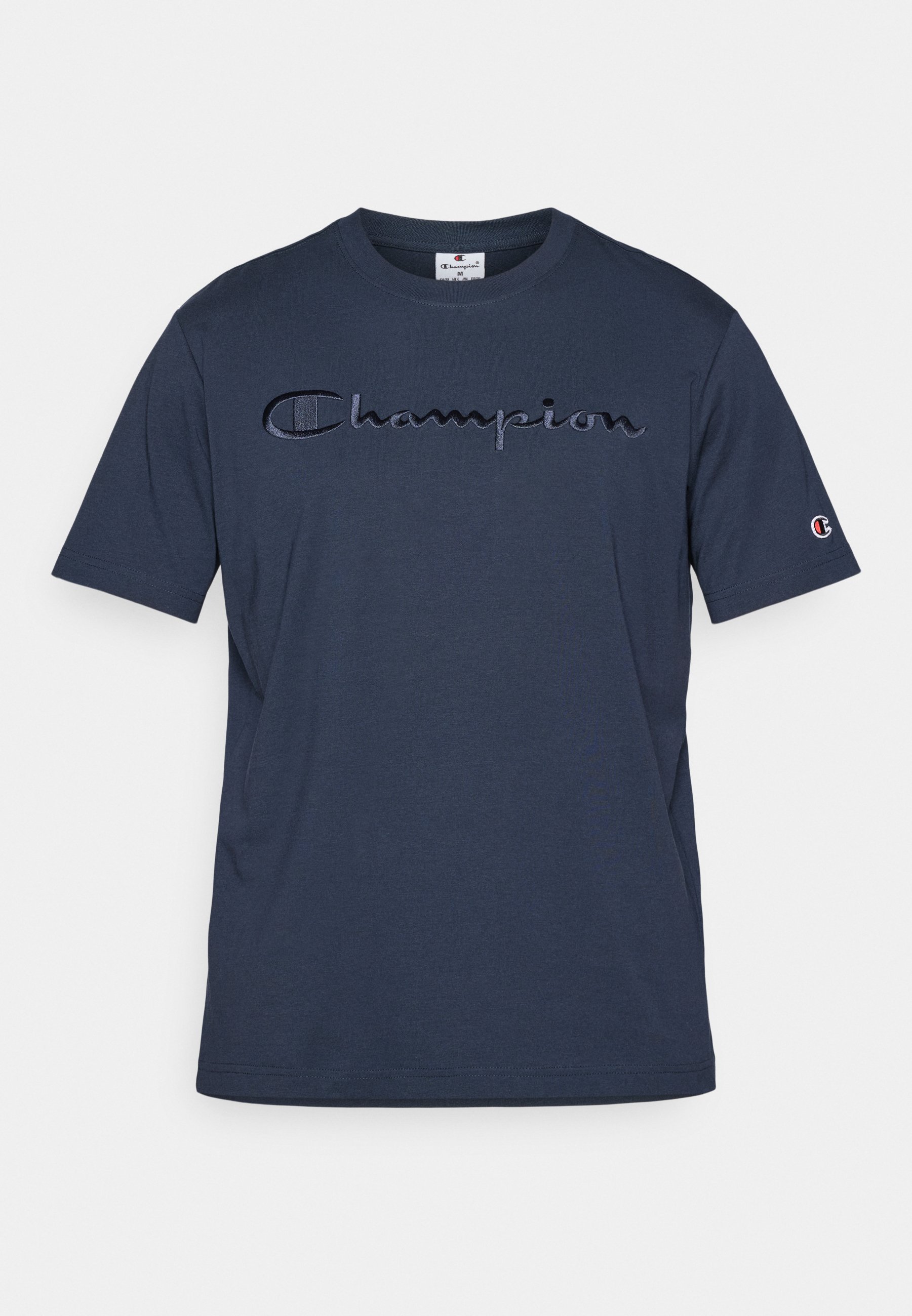Champion ICONS TONAL CREWNECK WITH LARGE LOGO - Majica s potiskom - mornarsko modra