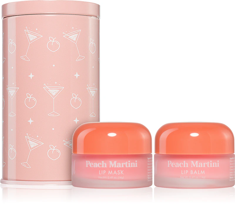Conjunto de presente para lábios Barry M Lip Care Duo com aroma de Peach Martini