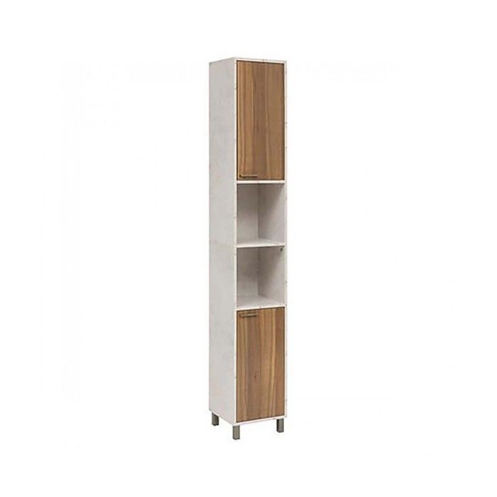 Colonna contenitore con ripiani estraibili e 2 ante - Lunghezza 32 x Profondità 30 x Altezza 194 cm
