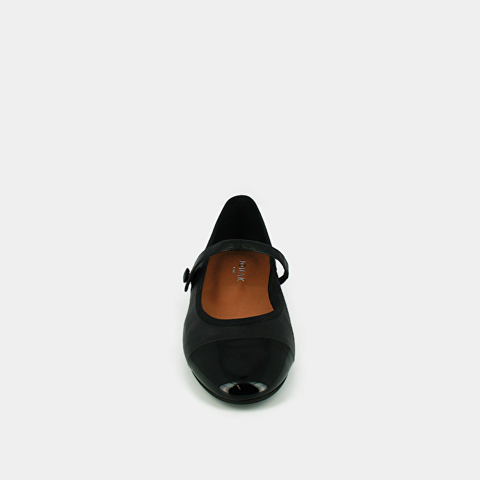 Ballerines à brides  en cuir noir