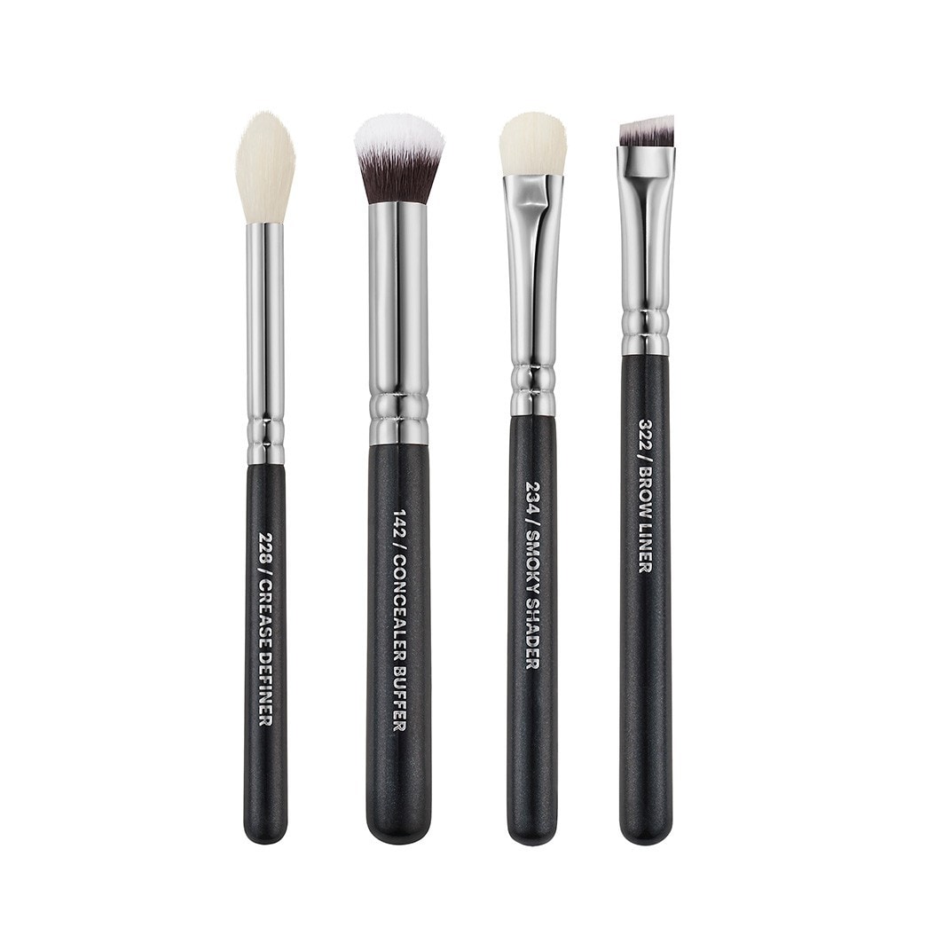 Ensemble de pinceaux ZOEVA, 4 mini pinceaux pour les yeux – 1 pièce