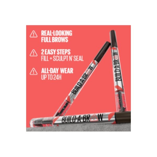 Maybelline New York Build-A-Brow 257 Srednje smeđa boja za obrve u gelu