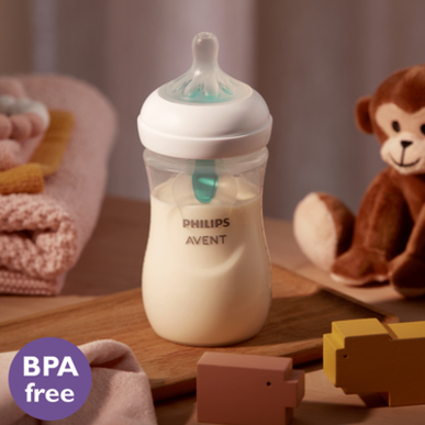 Philips Avent otroška steklenička Natural Response z ventilom Airfree, 260 ml