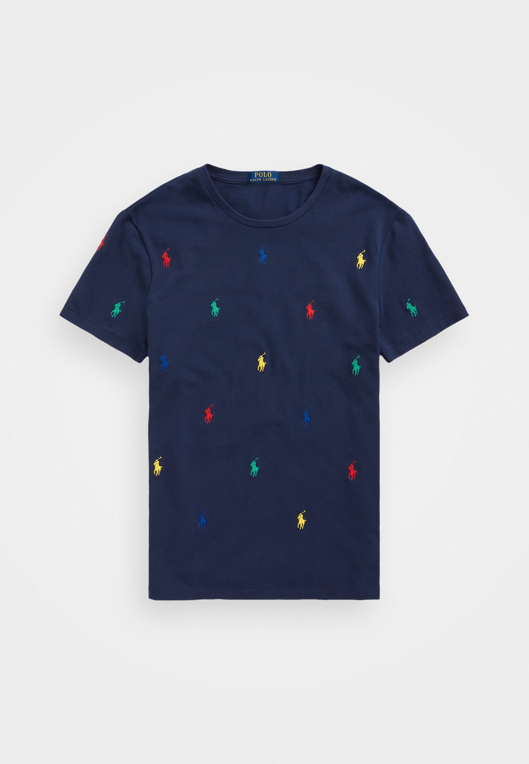Polo Ralph Lauren CUSTOM SLIM FIT POLO PONY MESH T-SHIRT - T-shirt met print - Newport Navy