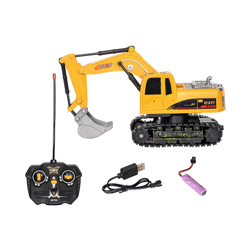 FunToys Grävmaskin 1:24, fjärrstyrd