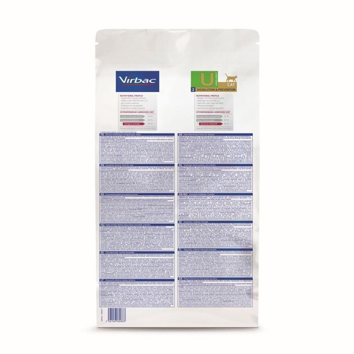 Croquettes - Virbac - Veterinary hpm Diet Chat Urology 2 - 7kg - Dissolution Calculs - Prévention Calculs