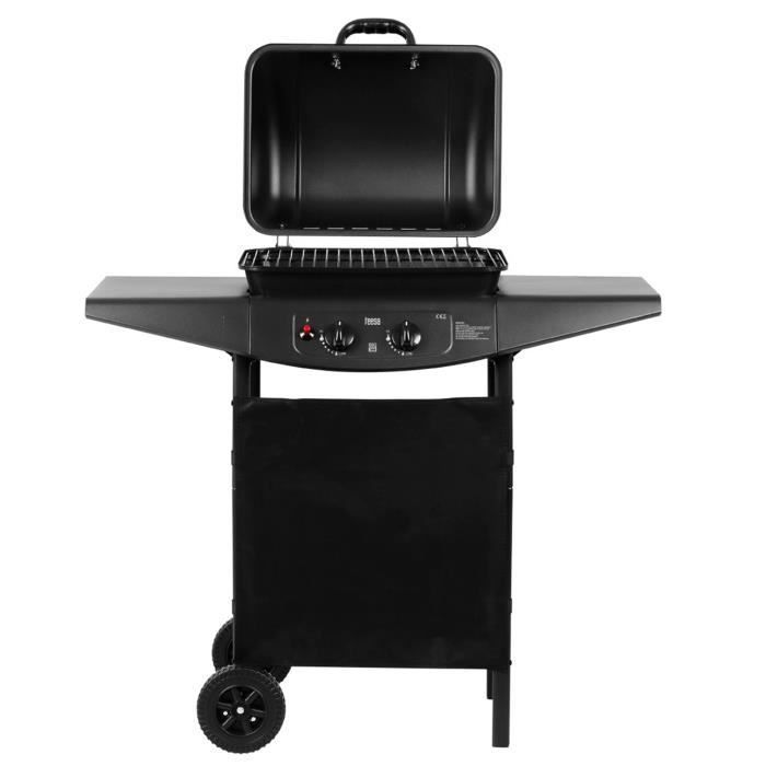 Barbecue a gas Teesa BBQ 2000 TSA0800 a 2 bruciatori con ruote