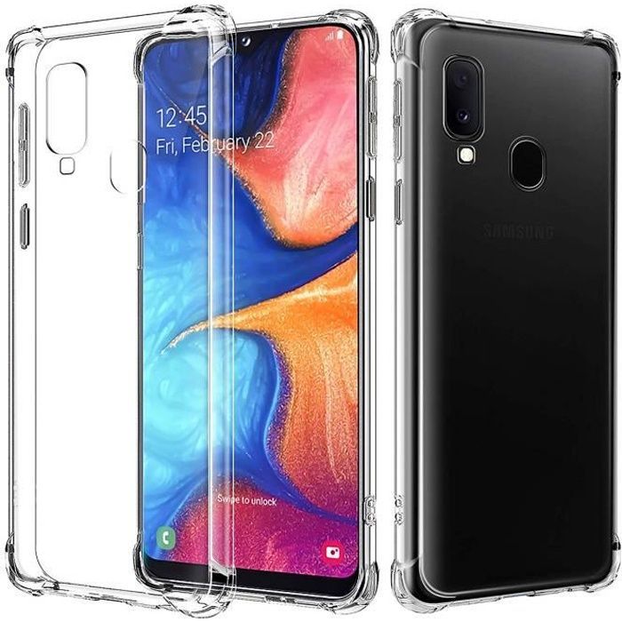 Custodia in Silicone Trasparente Antiurto per Samsung Galaxy A20e [Phonillico®]