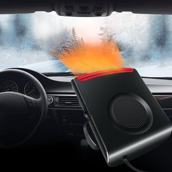 Calefactor y ventilador portátil de 12 V para coche y autocaravanas.