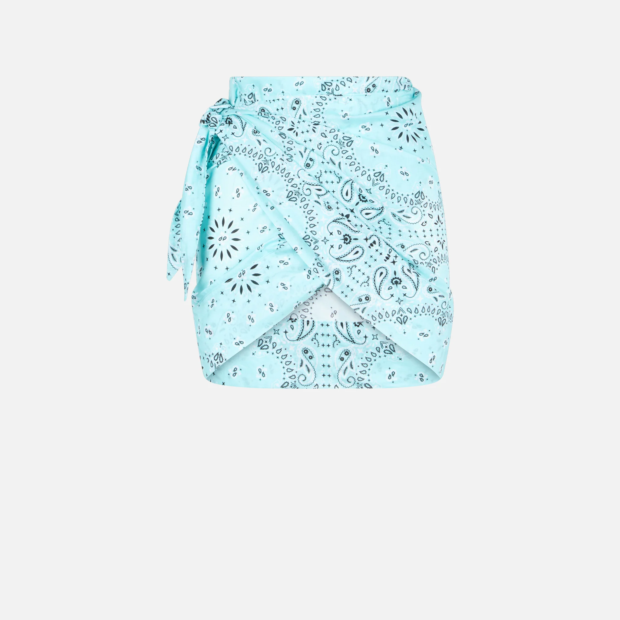 Ženska pamučna sarong mini suknja s printom bandane