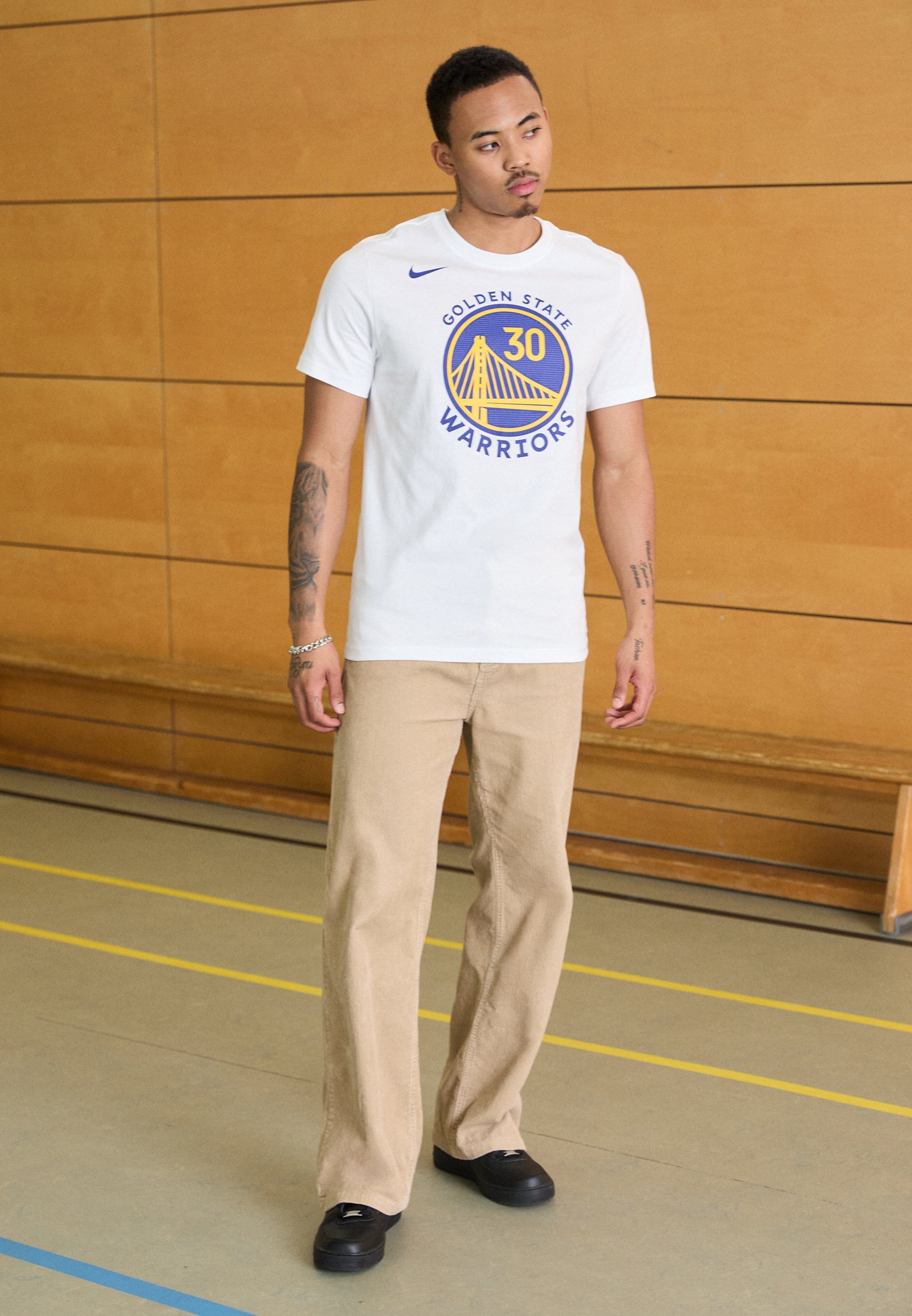 Koszulka Nike Performance NBA GOLDEN STATE WARRIORS STEPH CURRY z imieniem i numerem - Koszulka z nadrukiem - biały/curry stephen