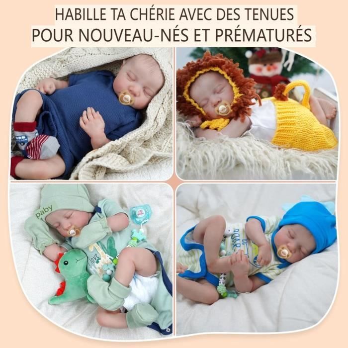 Rebornpop - Kyamrc - Rebornpop - 49 cm - Siliconen - Beweegbare ledematen