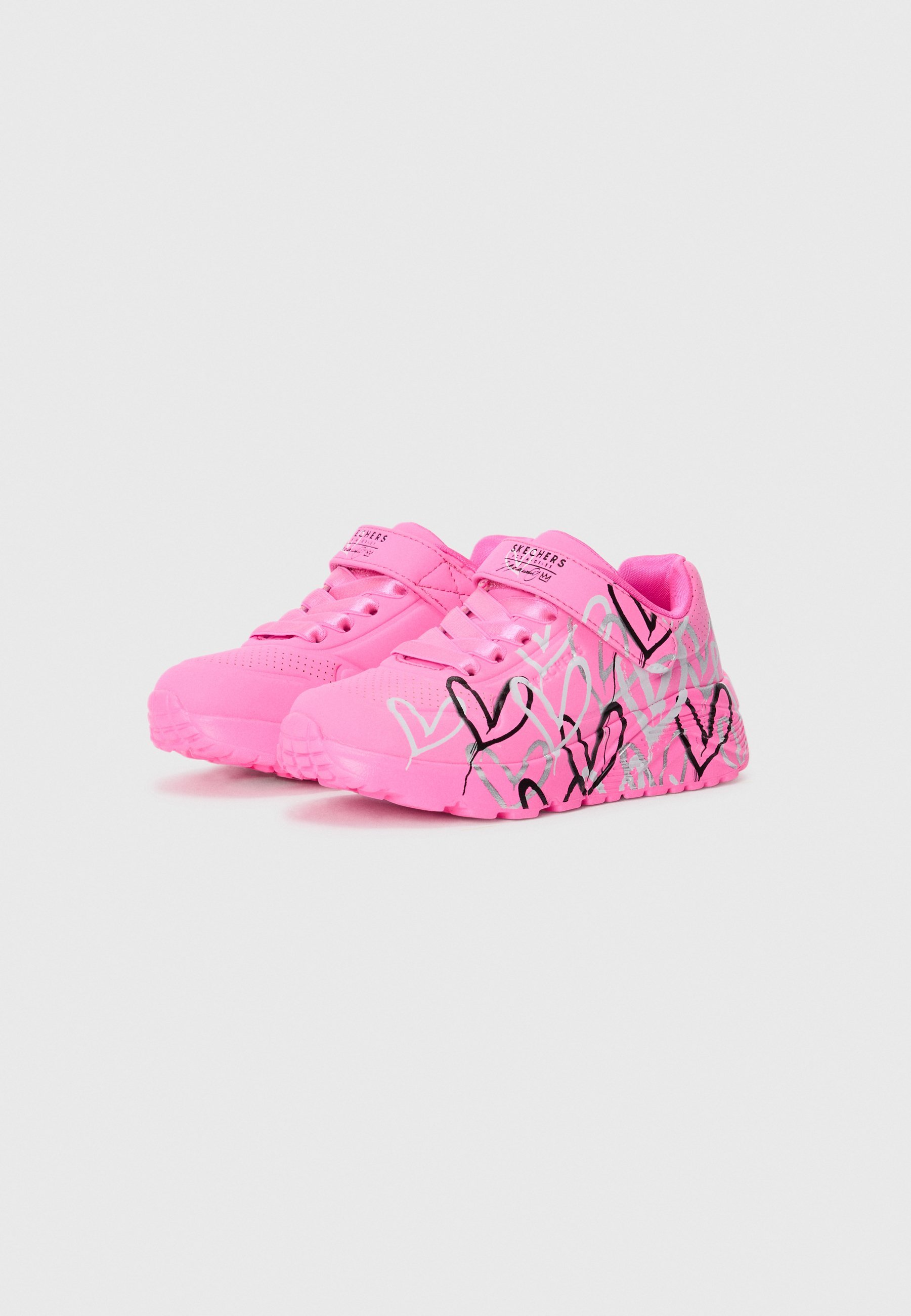 Skechers UNO LITE - Sneakers - felroze/meerkleurig