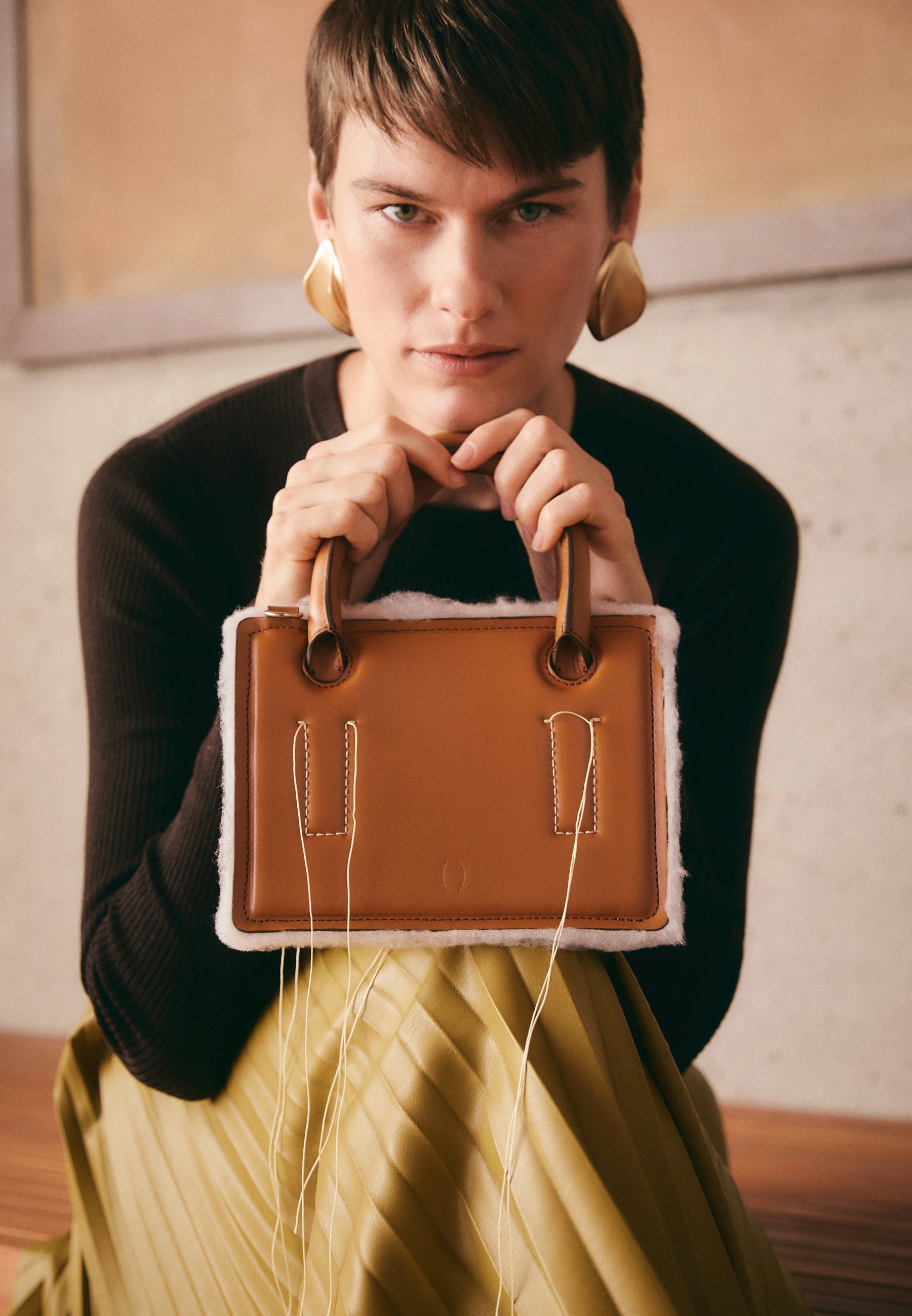 DENTRO MINI TAS - Handtas - bruin