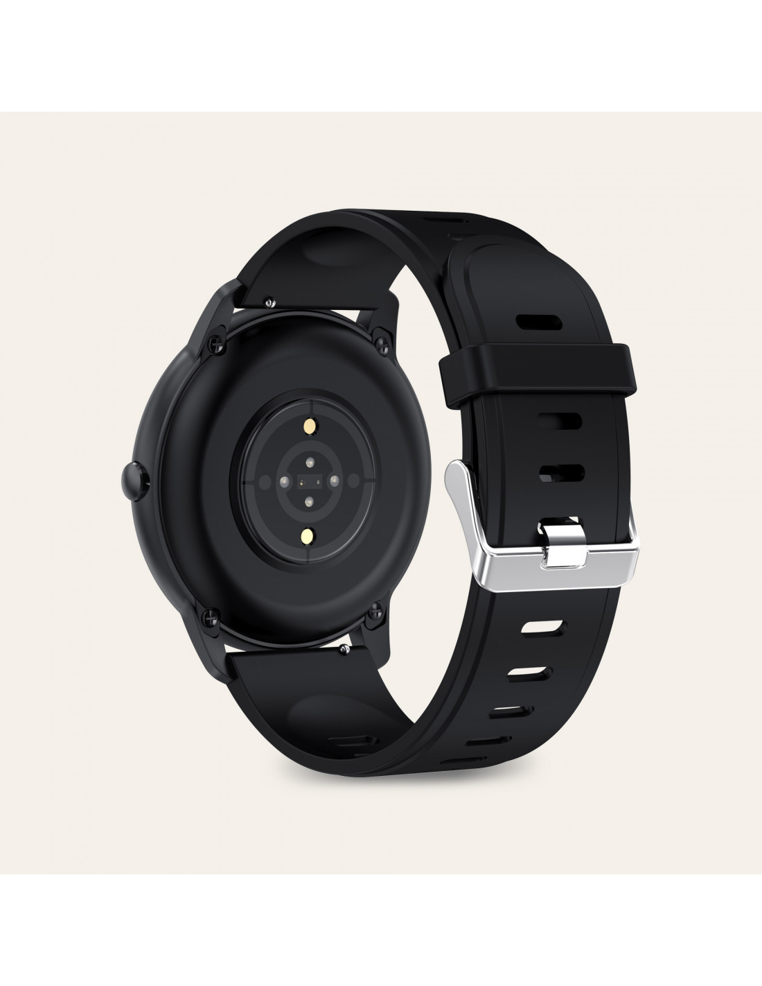  Ksix Eclipse smartwatch met 1,28 inch scherm, Bluetooth 5.0 en een batterijduur van 7 dagen.