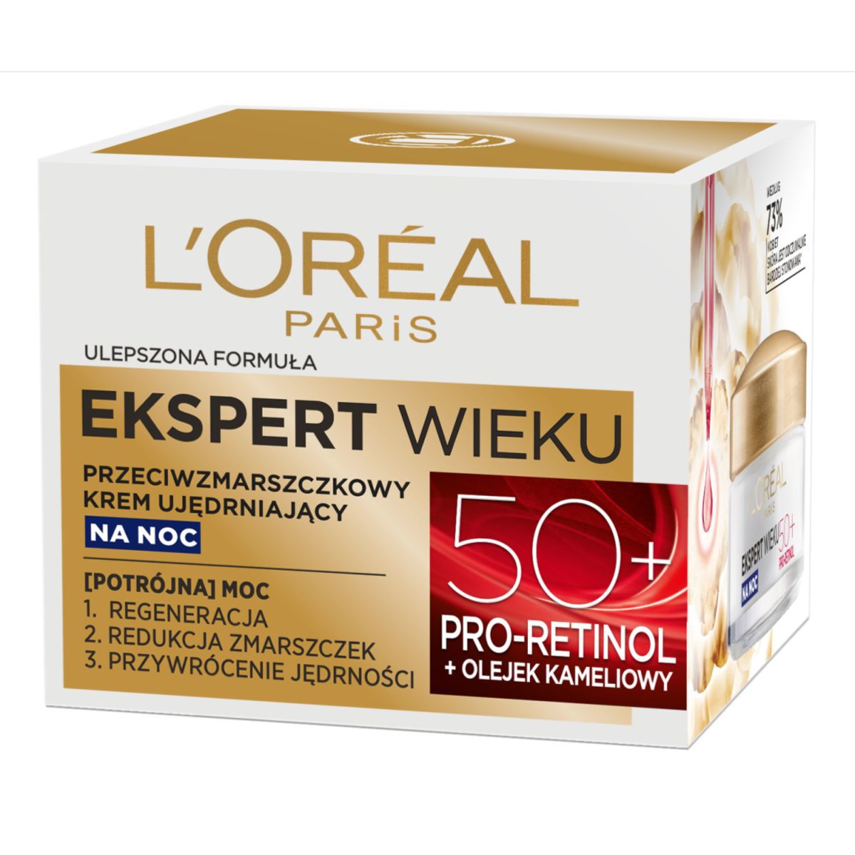 L'Oréal Paris 50+ Anti-rynk Uppstramande Nattkräm 50ml Age Expert