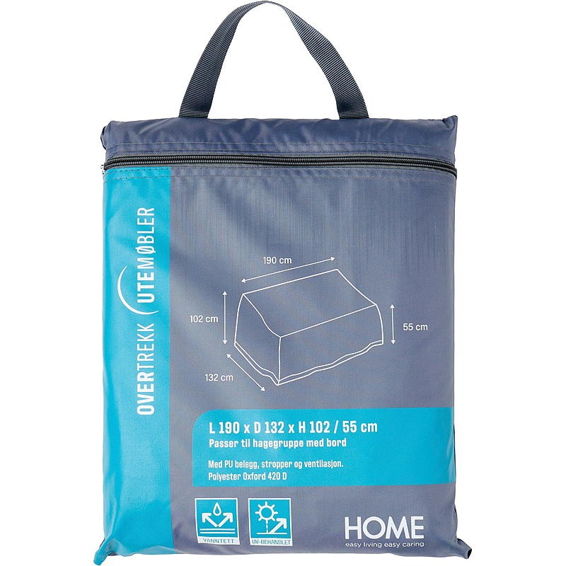 Housse de canapé 190x132x102/55cm Lyngby Lounge