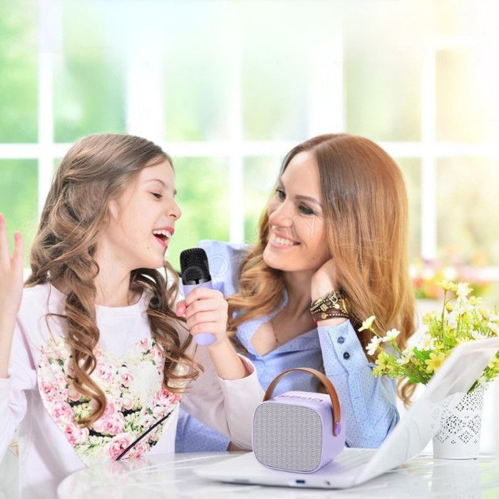 Kit Karaoke - SHOP-STORY - KARAOKIT_VI - Portatile - 2 microfoni wireless - LED