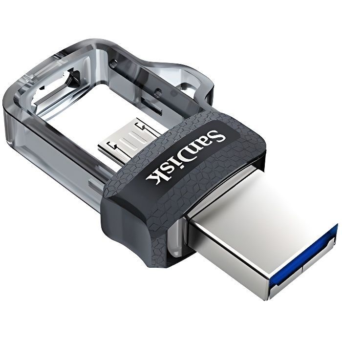 USB-Stick mit zwei Anschlüssen – SANDISK – Ultra – 256 GB – USB 3.0 – Micro-USB