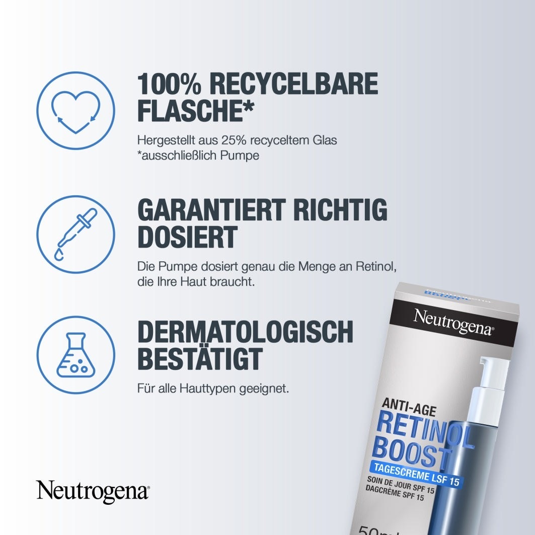 Denný krém Neutrogena Retinol Boost SPF 15 - 50 ml