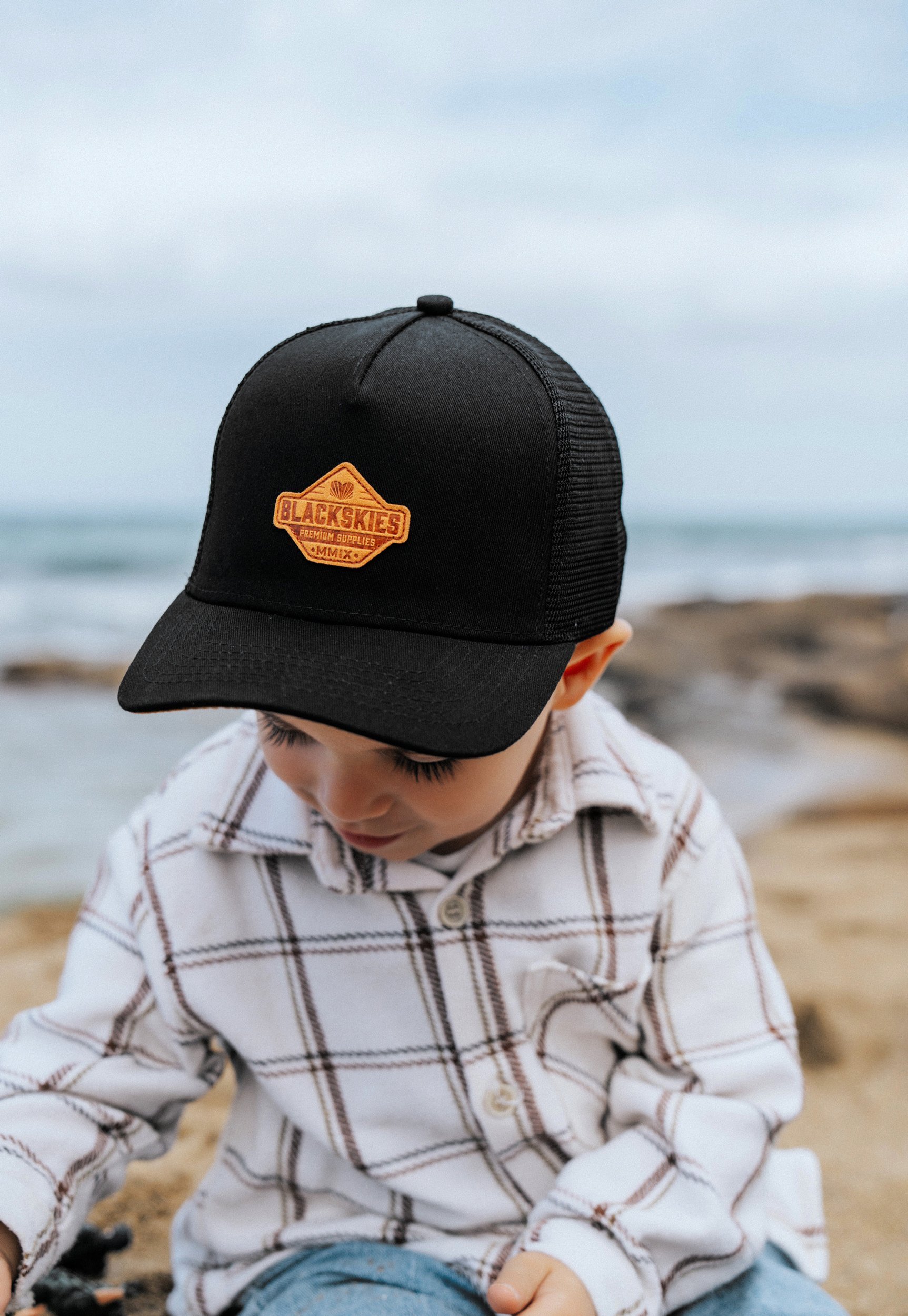 Blackskies Trucker-Set (2er-Pack) – Kappe – schwarz