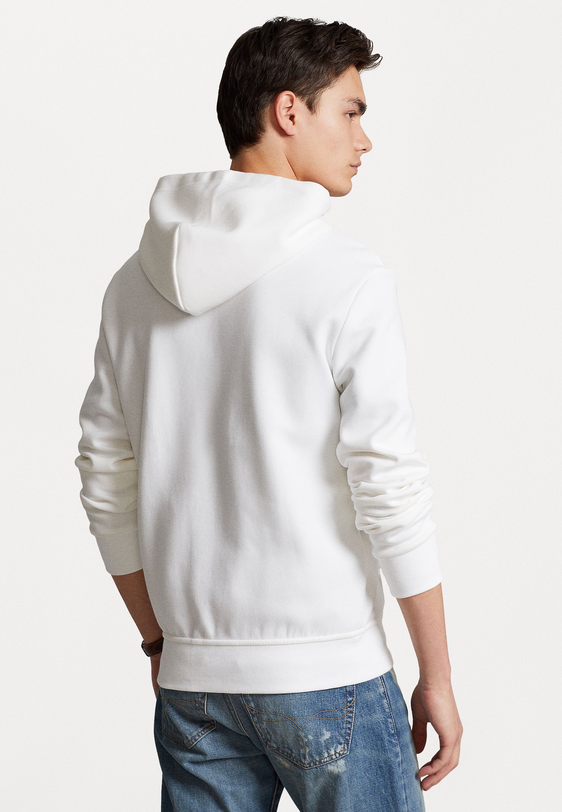 Felpa con cappuccio e zip intera Polo Ralph Lauren - bianca