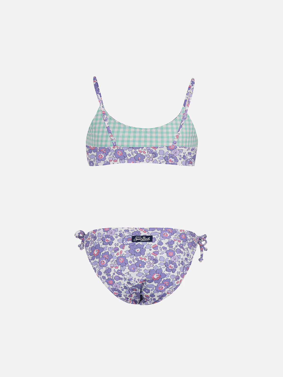 Bikini a bralette double face da bambina Jaiden | REALIZZATO CON TESSU