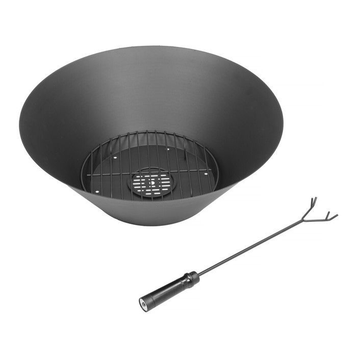 Barbecue plancha brasero a charbon et bois 