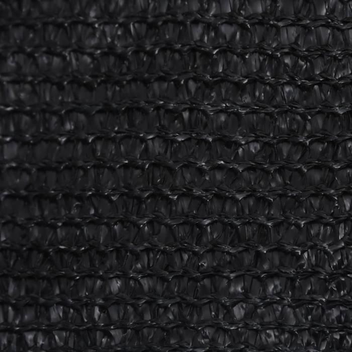 Vela de sombra triangular - vidaXL - Negra - 160 g/m² - 5x5x6 m - Resistente a los rayos UV y permeable