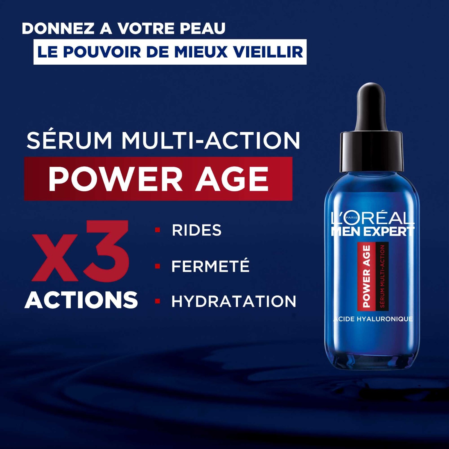 L´Oréal Men Expert Expert Power Age Sérum Multi-Action Acide Hyaluronique -