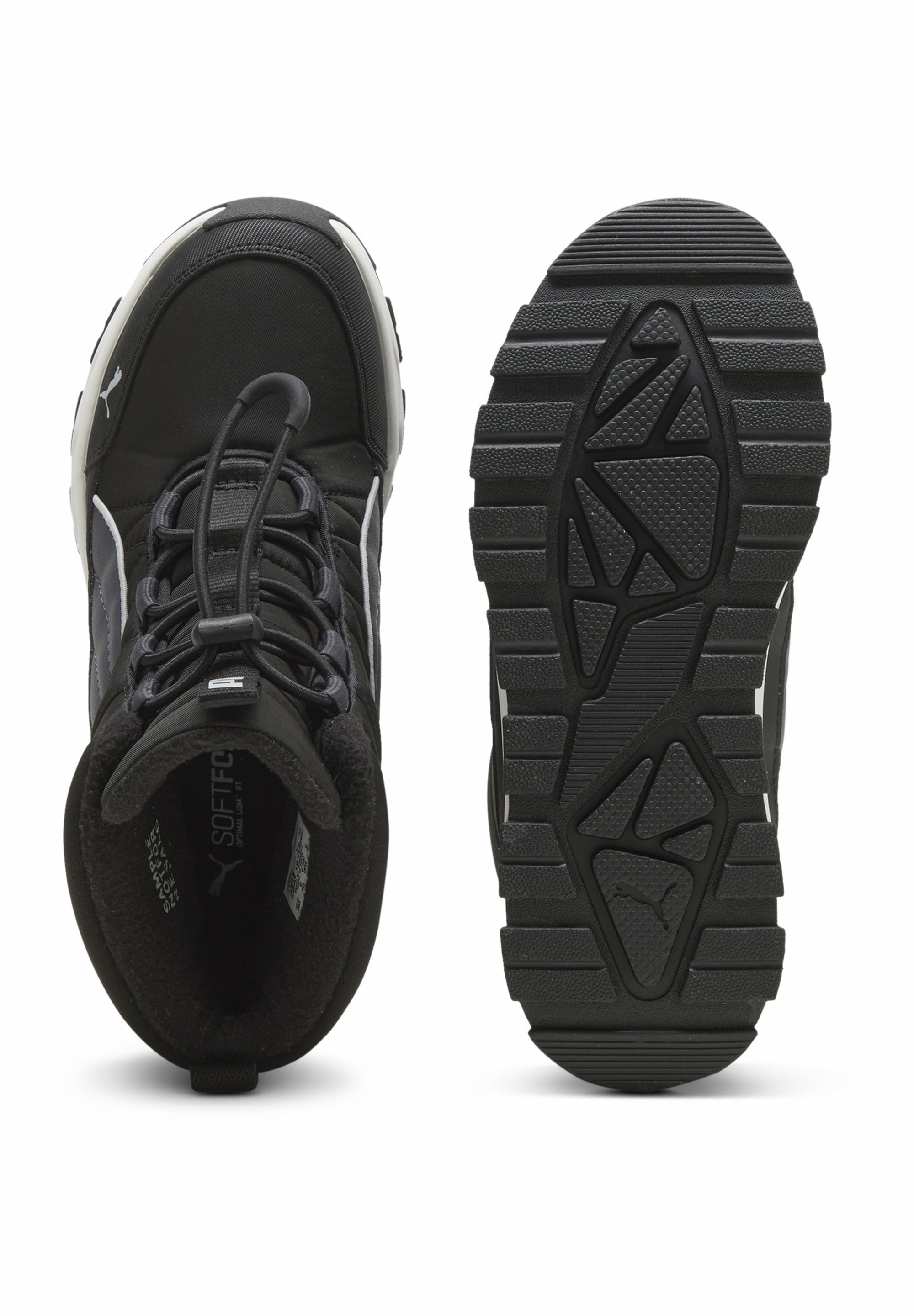 Puma EVOLVE - Bottes d'hiver - noir/gris foncé/blanc