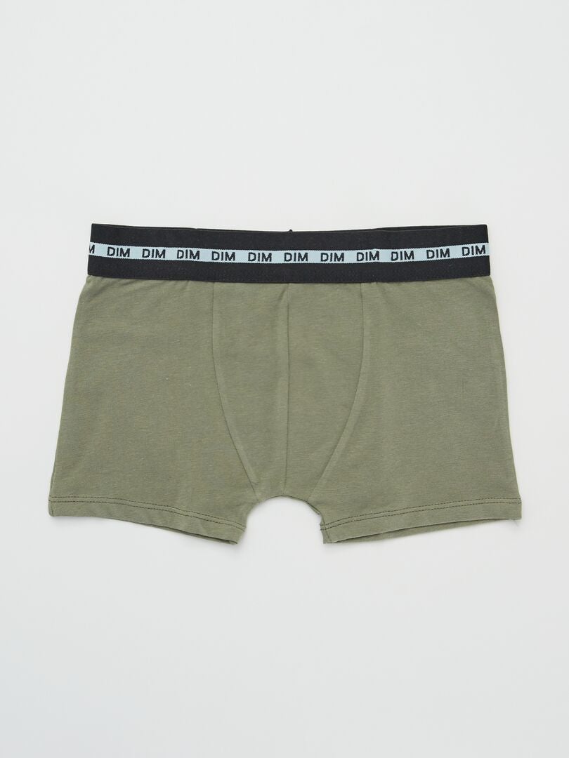 Conjunto de 3 cuecas boxer 'DIM' - VERDES