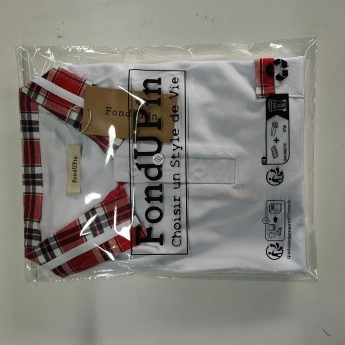 Polo para hombre, polo de manga corta con bolsillo en el pecho, polo deportivo informal para golf y tenis - Blanco