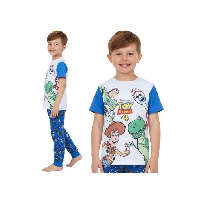 Conjunto de pijama de dos piezas de Toy Story de Disney para niño, pijama con pantalón largo, 100 % algodón, 104 cm