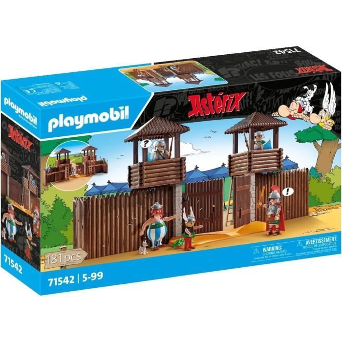 PLAYMOBIL 71542 Camp des Romains, Astérix, Personnages de la BD, 181 pièces, Dès 5 ans