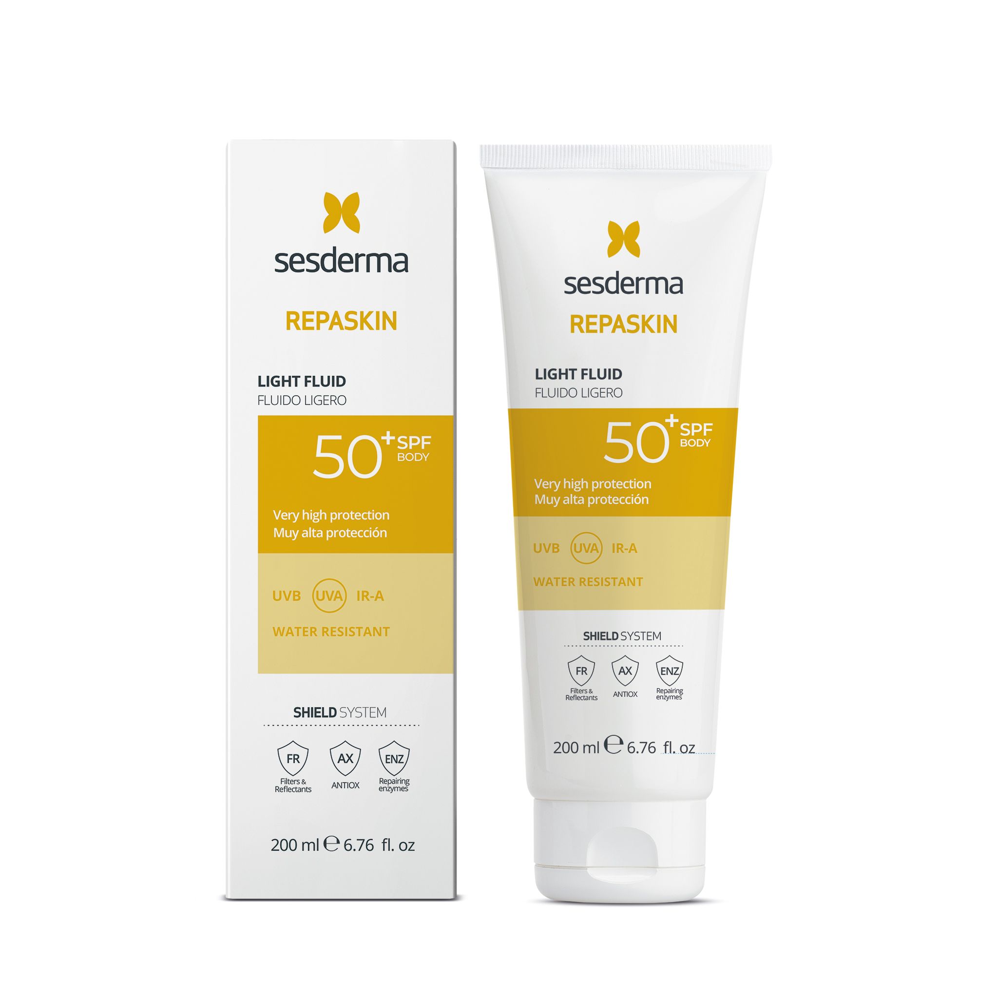 Репаскин лагани флуид за заштиту тела од сунца SPF50 Апотека за заштиту од сунца