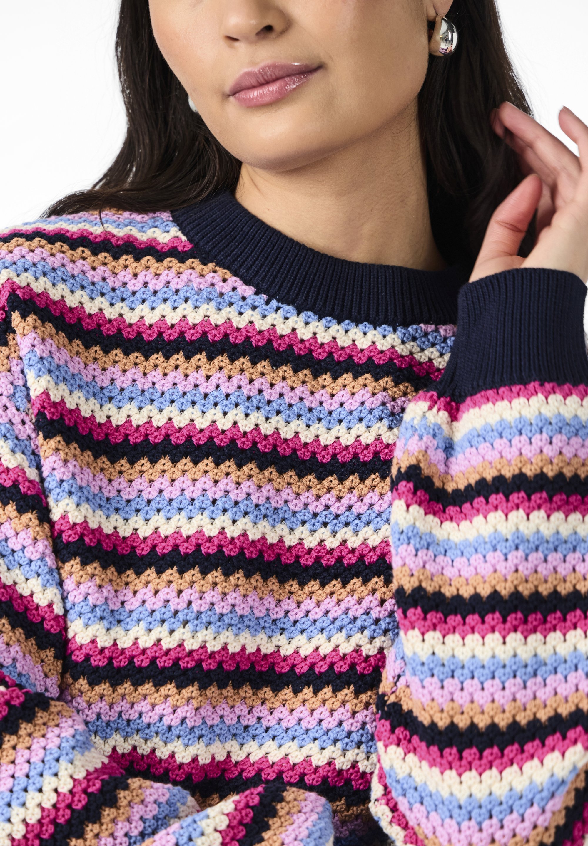 YAS YASBELA PULLOVER - Trui - marineblauwe blazer