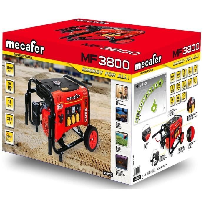 MECAFER Groupe électrogène essence MF3800 - 3000W