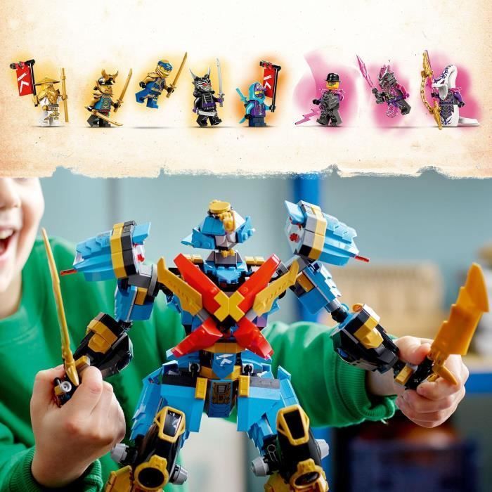 LEGO® NINJAGO 71775 Mech X Samurai di Nya, giocattolo mecha e personaggi per bambini