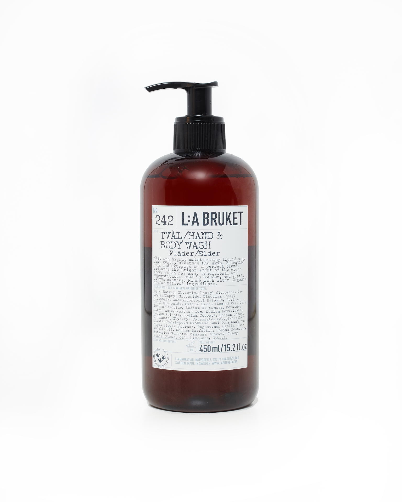 242 Kéz- és tusfürdő bodzavirág illattal 450 ml - L:a Bruket