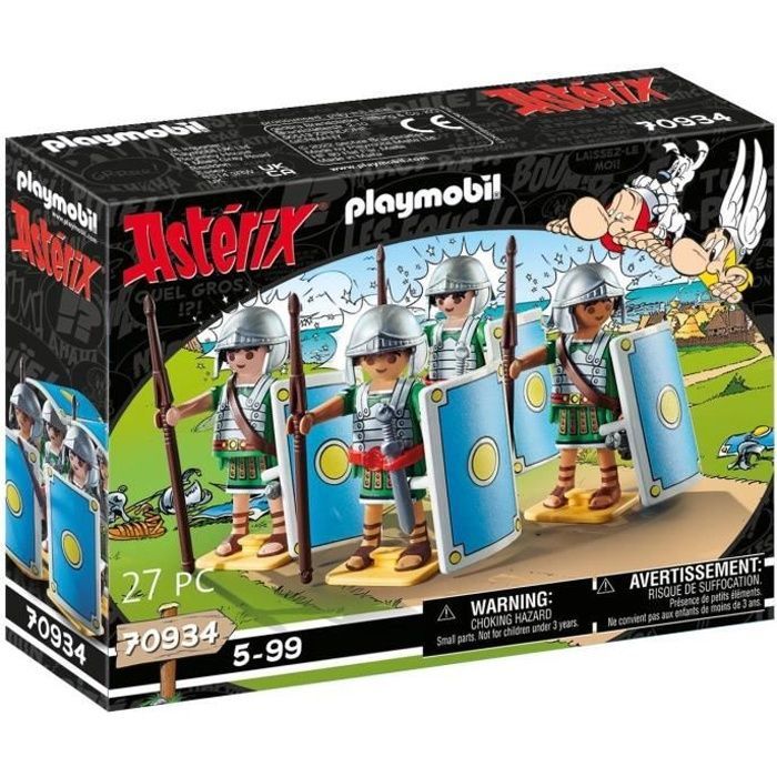 PLAYMOBIL 70934 Les légionnaires romains, Astérix, 27 pièces, Dès 5 ans