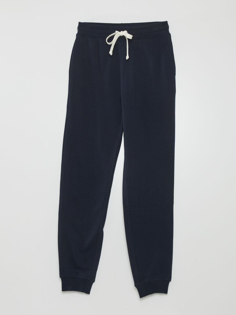 Franse badstof joggingbroek - BLAUW