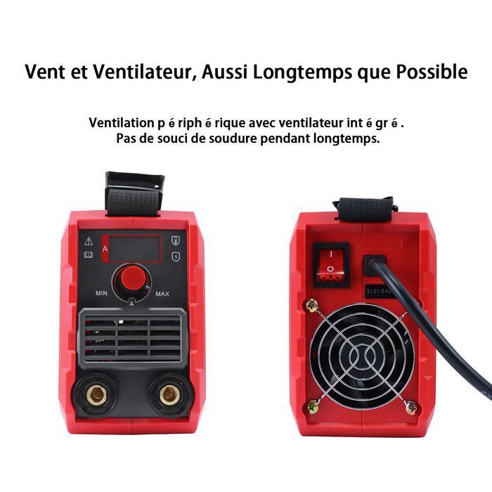 Inverter Welding Machine, 250A MMA Inverter Welding Machine with an Ultra-Light Weight of Only 1.65 KG, 220x105x160 mm Portable