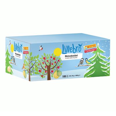 Lillebro Fat Balls Confezione salva-alimento per uccelli selvatici