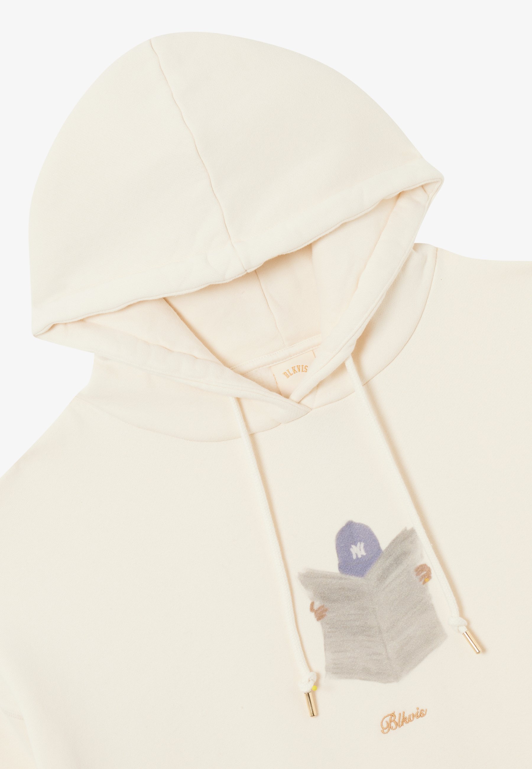 BLKVIS NEWSPAPER UNISEX - Hoodie - antiek wit