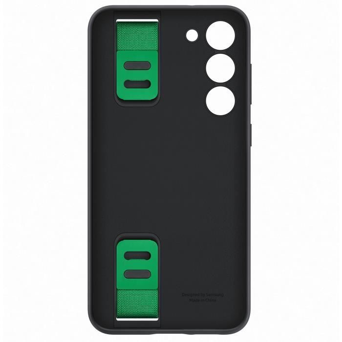 Coque Silicone SAMSUNG avec lanière S23+ Noir