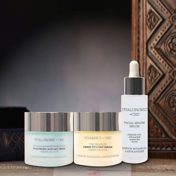 Cremă de zi cu vitamina C LBL Pro-Glow, cremă și ser pentru ochi cu CBD