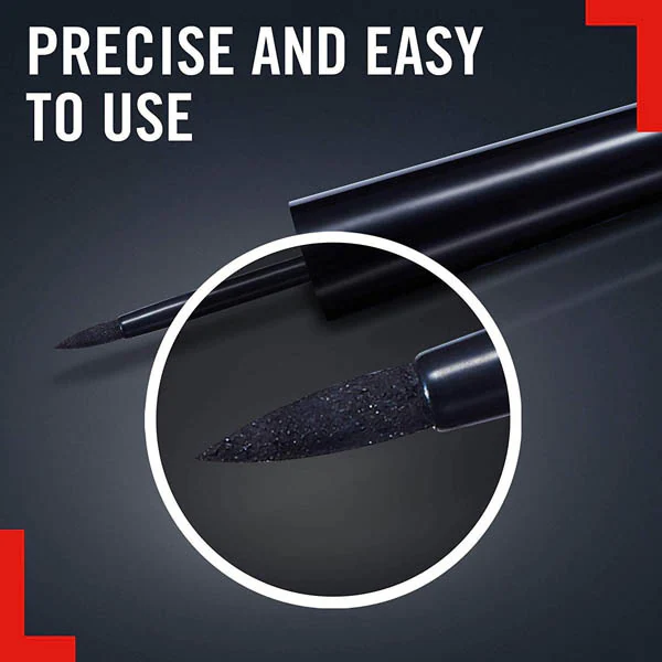 „Rimmel Exaggerate“ vandeniui atsparus skystas akių kontūro pieštukas, juodas