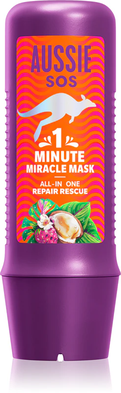 Aussie 1 Minute Miracle Repair Rescue Intensief voedend masker voor droog en beschadigd haar